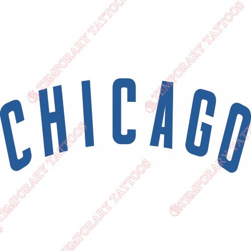 Chicago Cubs Customize Temporary Tattoos Stickers NO.1492